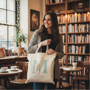 Bolso De Tela Personalizado Peter Rabbit - Letra M Tote Bag