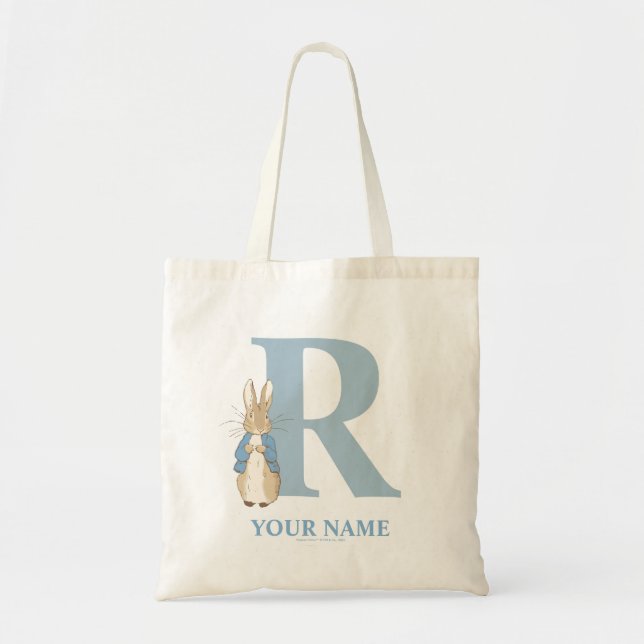 Bolso De Tela Personalizado Peter Rabbit - Letra R Tote Bag (Frente)
