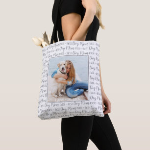 Bolso De Tela Personalizado Photo Dog Mom