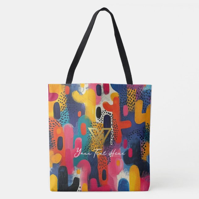 Bolso De Tela Personalizado: Pop Art Panache Tote personalizado (Anverso)
