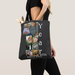 Bolso De Tela Personalizado primer aniversario boda 7 collage de