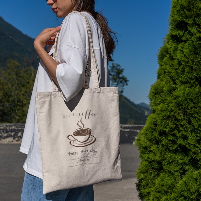 Bolso De Tela Personalizado primero el café y después el plato d (Subido por el creador)