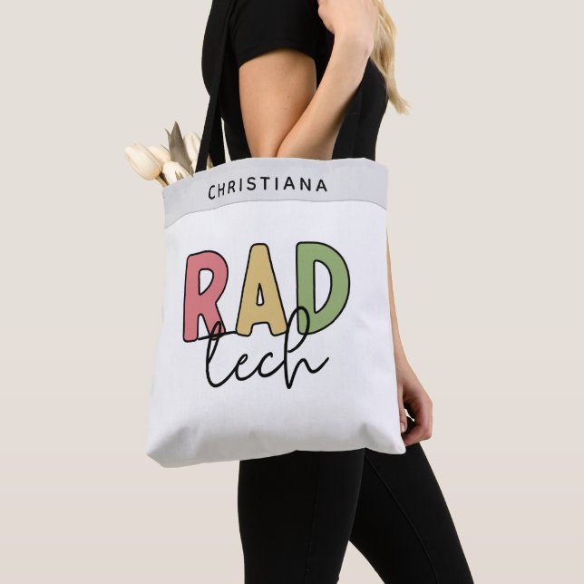 Bolso De Tela Personalizado Rad Tecnología Radiológica Radiológi (Detalle)