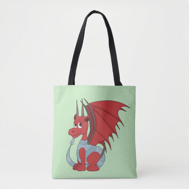 Bolso De Tela Personalizado Red Dragon (Anverso)