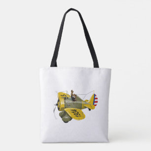 Bolso De Tela Personalizado retro avión de combate