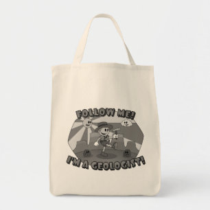 Bolso De Tela Personalizado Retro- ¡Síganme! ¡Soy geólogo!
