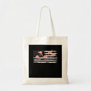 Bolso De Tela Personalizado Rosa Cute Flamingo Bandera De Estado