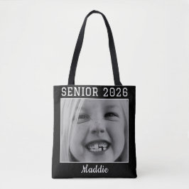 Bolso De Tela Personalizado Senior 2026 Foto personalizada de gr