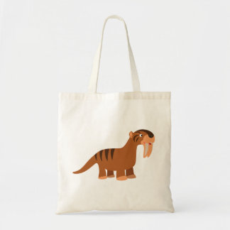 Bolso De Tela Personalizado sonriente lindo Thylacosmilus Bag