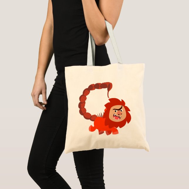 Bolso De Tela Personalizado sonriente, Manticore Tote Bag (Anverso (producto))
