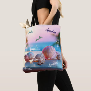 Bolso De Tela Personalizado Summer Beach Elegant