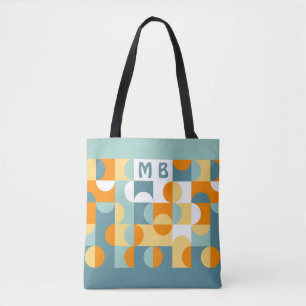Bolso De Tela Personalizado Sunny Naranja Verde azulado Blue Ret