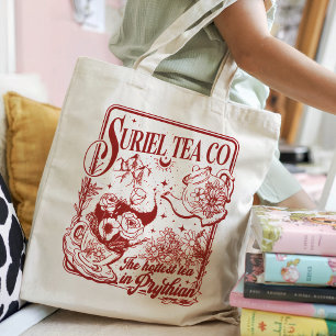 Bolso De Tela Personalizado Suriel Tea Co Cita Bookish Acotar Re