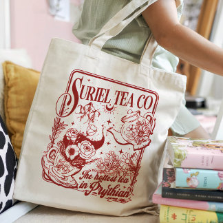 Bolso De Tela Personalizado Suriel Tea Co Cita Bookish Acotar Re