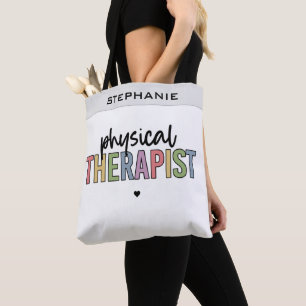 Bolso De Tela Personalizado Terapia física PT Regalos de graduac
