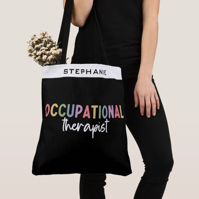 Bolso De Tela Personalizado Terapia Ocupacional Ocupacional de R (Detalle)