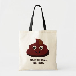 Bolso De Tela Personalizado Textos Graciosos Poop totes 2 : feli