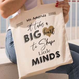 Bolso De Tela Personalizado Toma Mucho Corazón Apreciación d
