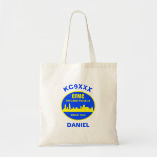 Bolso De Tela Personalizado Tote Bag con Callsign & Name (opcion