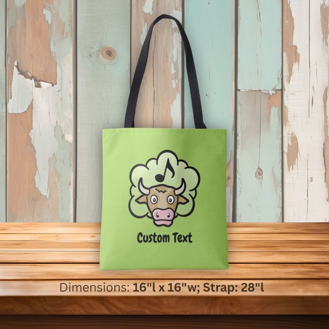 Bolso De Tela Personalizado Tote Bag de metano de vaca (Subido por el creador)