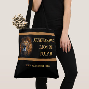 Bolso De Tela Personalizado Tote Bag Jesucristo León De Judá