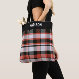 Bolso De Tela Personalizado trendy moderna plaid