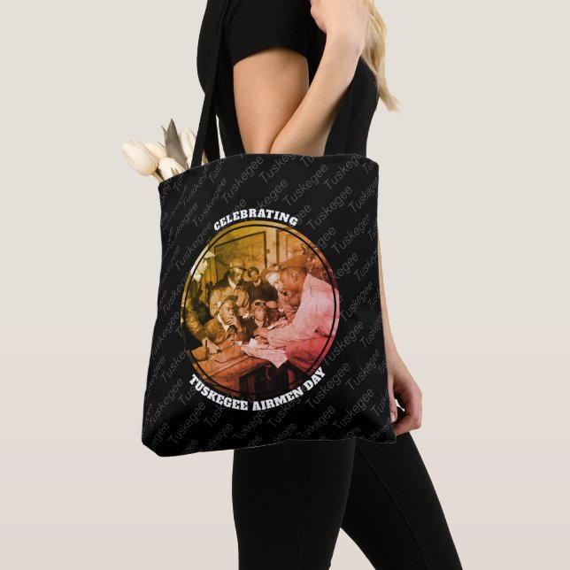 Bolso De Tela Personalizado TUSKEGEE AIRMEN (Detalle)