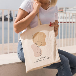 Bolso De Tela Personalizado, Una Línea, Amor, Boho, Árabe