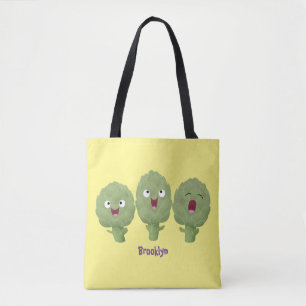 Bolso De Tela Personalizado vegetal de alcachofas de canto lindo