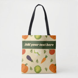 Bolso De Tela Personalizado Veggie Tote Bag Sunshine & Veggies P