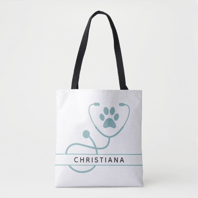 Bolso De Tela Personalizado Veterinarios (Anverso)