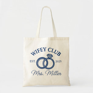 Bolso De Tela Personalizado Wifey Club Tote Bag, Sra. Tote Bag,