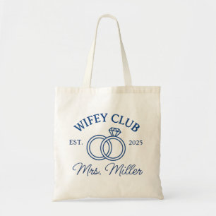 Bolso De Tela Personalizado Wifey Club Tote Bag, Sra. Tote Bag,