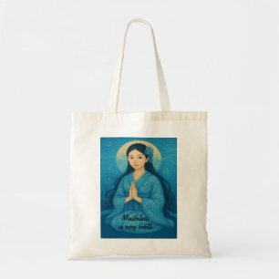 Bolso De Tela Personalizado Zen Meditación Whimsical Art Mindnes