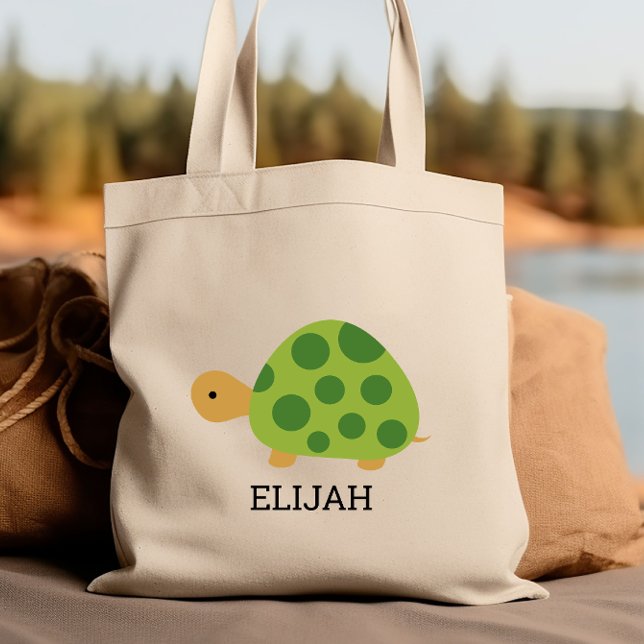 Bolso De Tela Personalizados niños de tortugas verdes (Subido por el creador)
