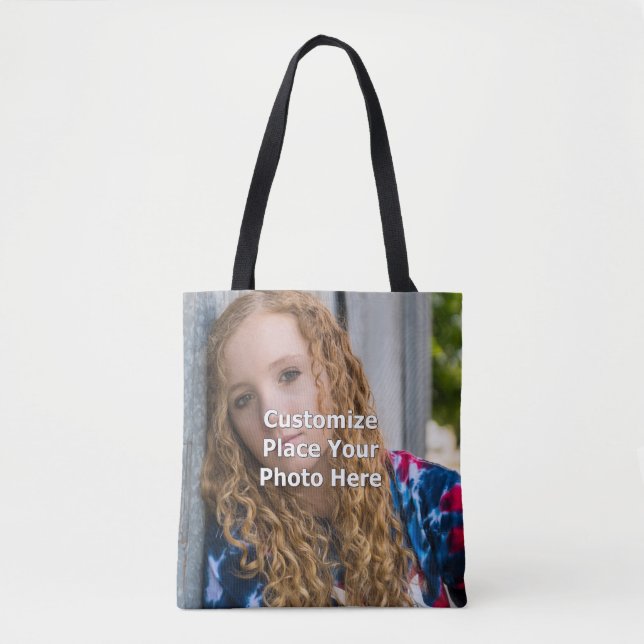Bolso De Tela Personalizar con su foto (Anverso)