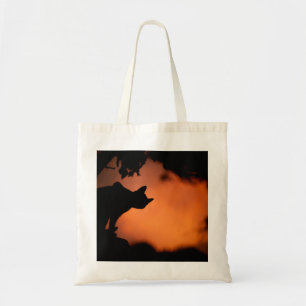 Bolso De Tela Personalizar de fondo de Naranja negro de Hallowee