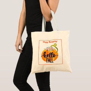 Bolso De Tela Personalizar de otoño de Hello Fall
