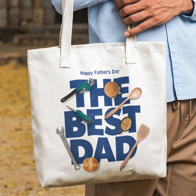 Bolso De Tela Personalizar el feliz día del padre | El mejor pap (Subido por el creador)