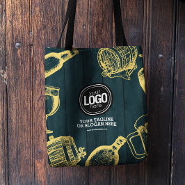 Bolso De Tela Personalizar el tema de la Cervecería Verde Oscura