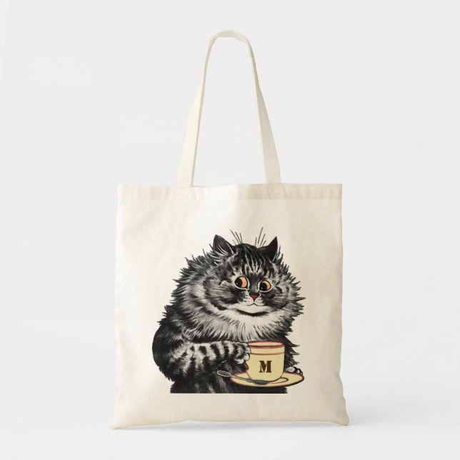 Bolso De Tela Personalizar Mug Initial, Louis Wain