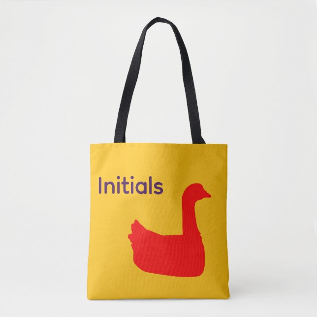 Bolso De Tela Personalizar tema Red Duck (Anverso)