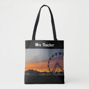 Bolso De Tela Personalizar! Tote justo en el país negro