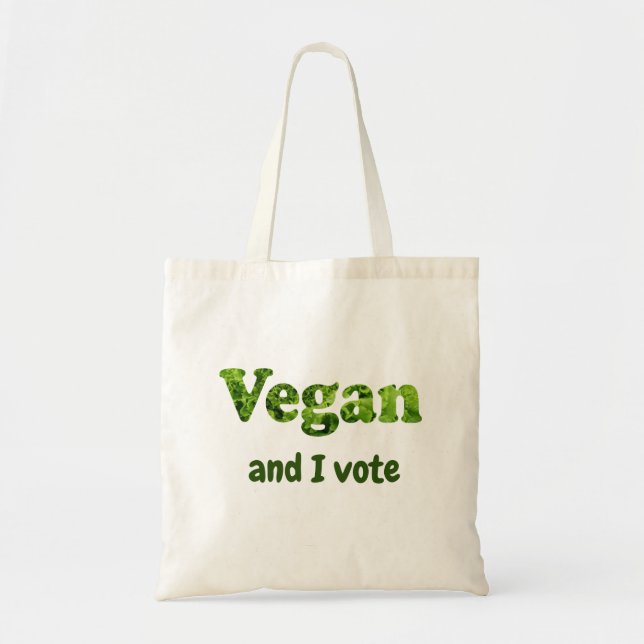 Bolso De Tela Personalizar Vegan Activista Voter (Frente)