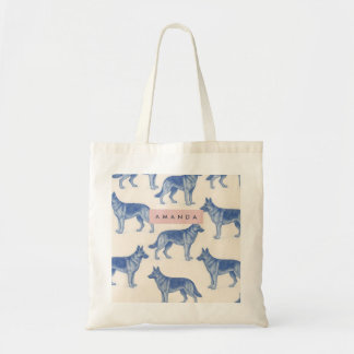 Bolso De Tela Personalized Aesthetic German Shepherd Pattern