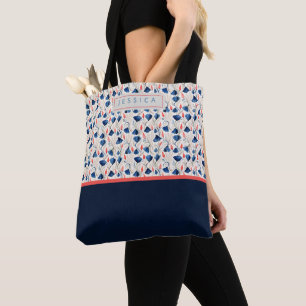Bolso De Tela Personalized Aesthetic Patriotic Wildflowers