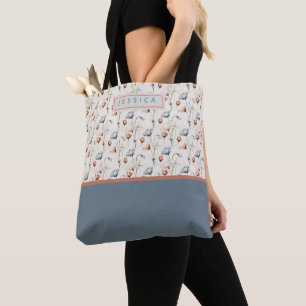 Bolso De Tela Personalized Aesthetic Patriotic Wildflowers