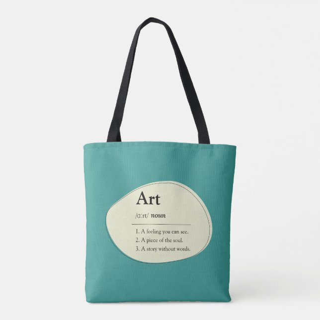 Bolso De Tela Personalized Art Definition Tote Bag (Reverso)