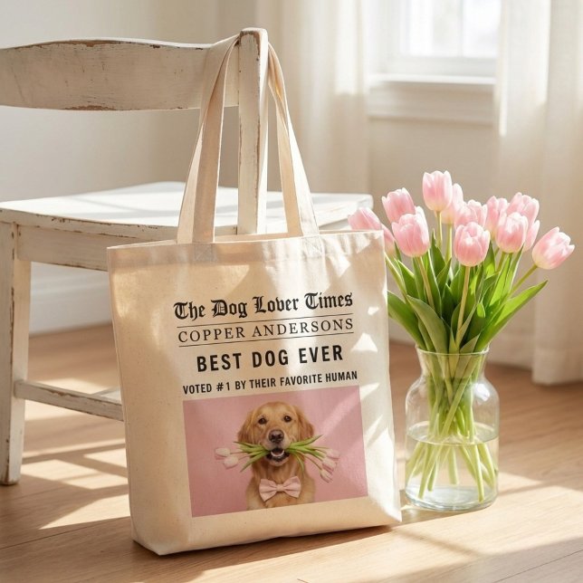 Bolso De Tela Personalized “Best Dog Ever” | Custom Dog (Subido por el creador)