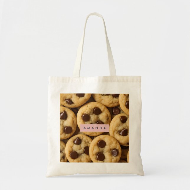 Bolso De Tela Personalized Chocolate Chip Cookie (Frente)
